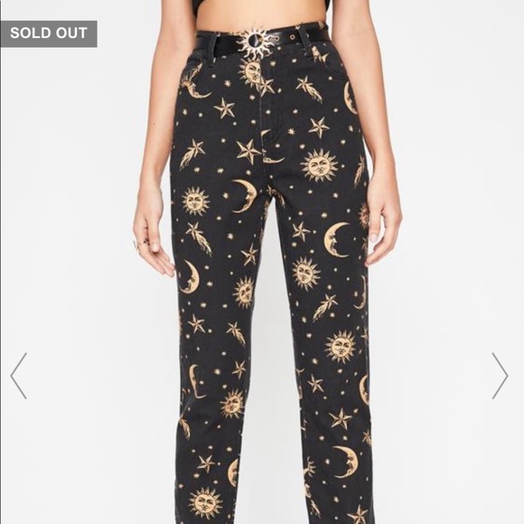 Dolls Kill Horoscopez Walk The Moon Denim Jeans - Picture 4 of 7